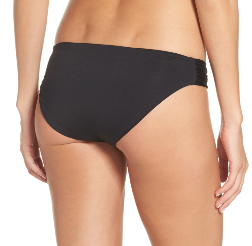 BECCA by Rebecca Black Shirred Side Tab Bikini Bottom Women's Size XL L57132
