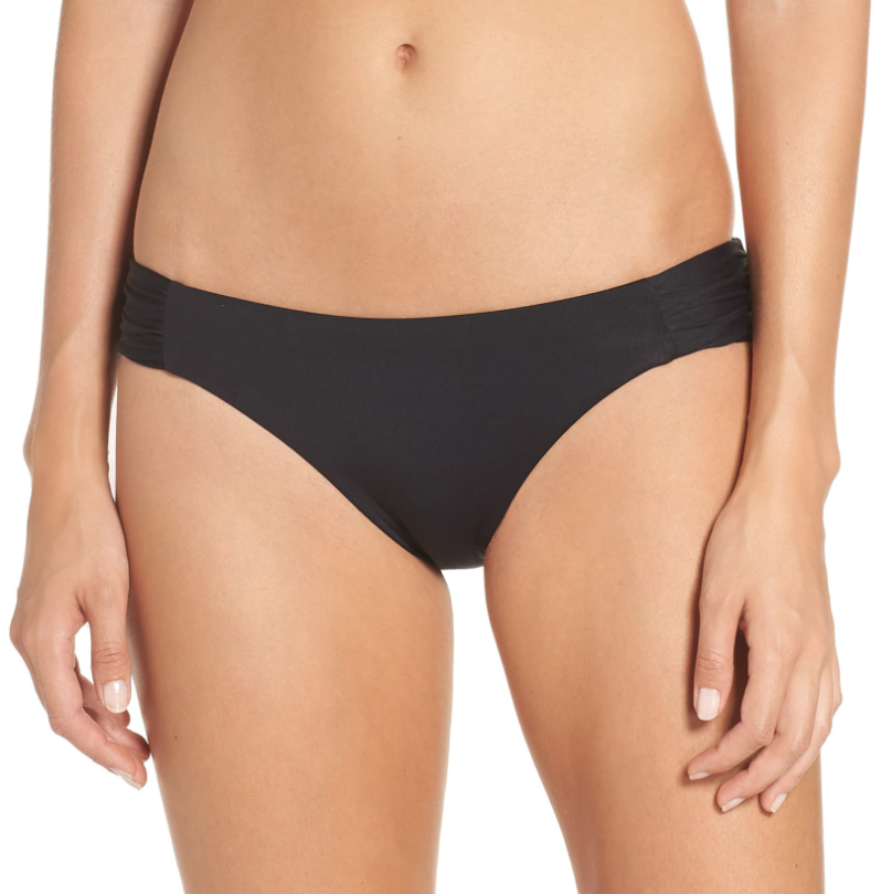 BECCA by Rebecca Black Shirred Side Tab Bikini Bottom Women's Size XL L57132