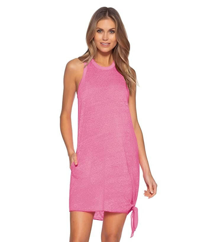 Becca by Rebecca Beach Date Knot-Hem Cover-Up Dress L73860 Womens Size M/L