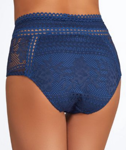 Becca by Rebecca Blue Virtue L67244 Bikini Swimsuit Bottoms Women's Size M