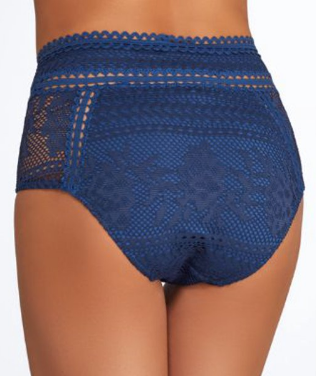 Becca by Rebecca Blue Virtue L67244 Bikini Swimsuit Bottoms Women's Size M