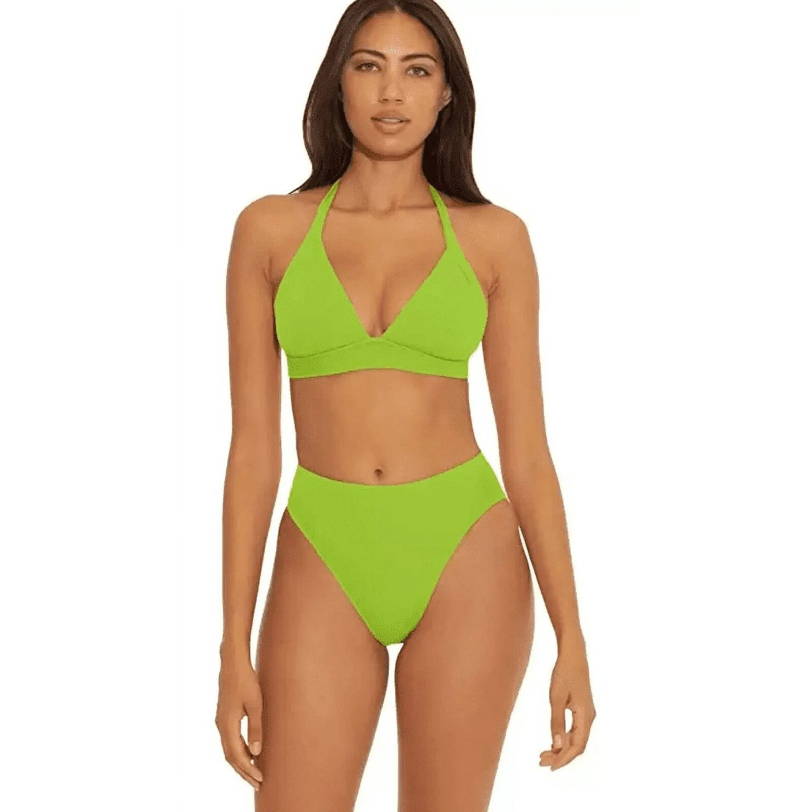 Becca by Rebecca Fine Line High-Waist Bikini Bottom L140913 Women’s Size Large